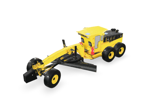 Detailed 3D model of an underground grader